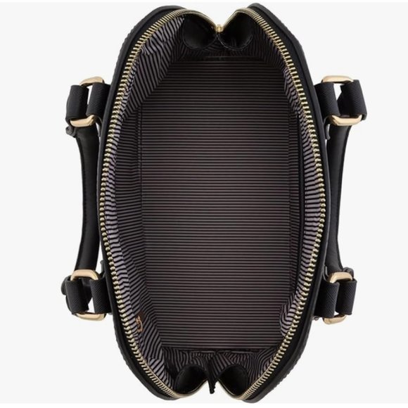 New Italian Black Faux Leather Alma Bag - Picture 3 of 3